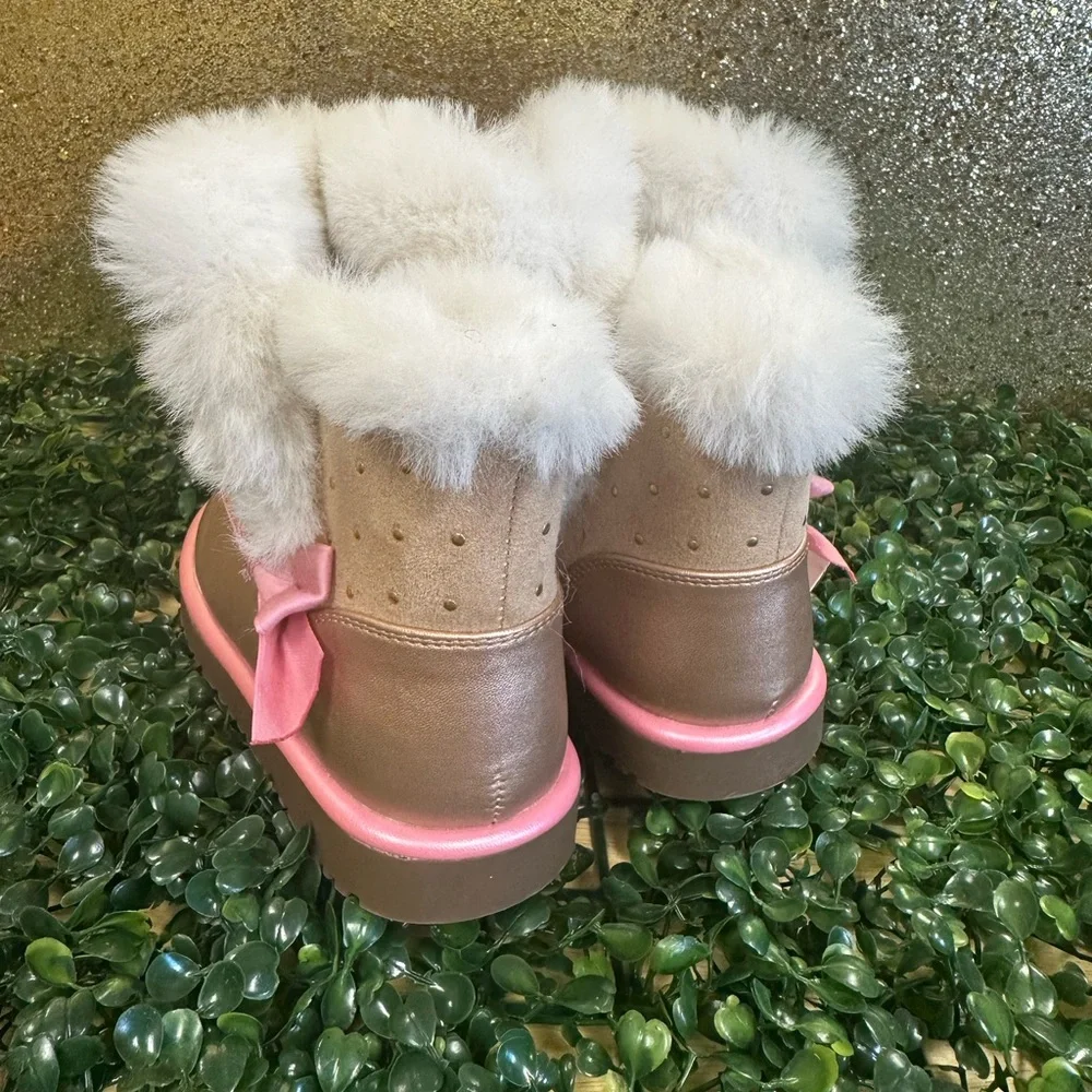 Juicy Couture Gold and Pink Kids Boots